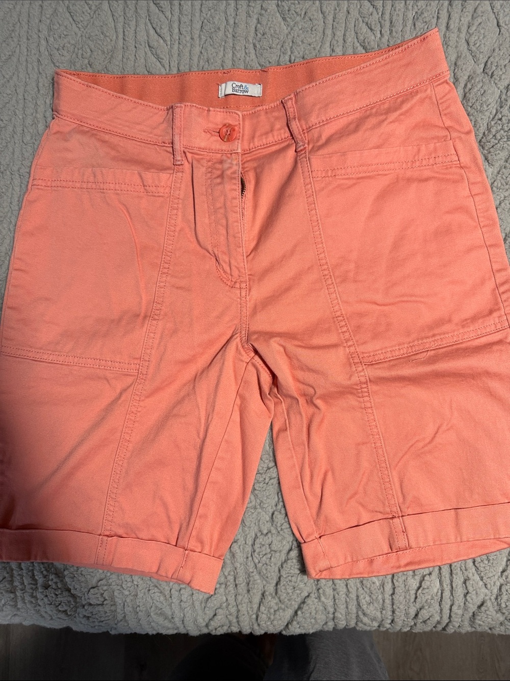 Cotton On Coral Utility Bermuda Shorts